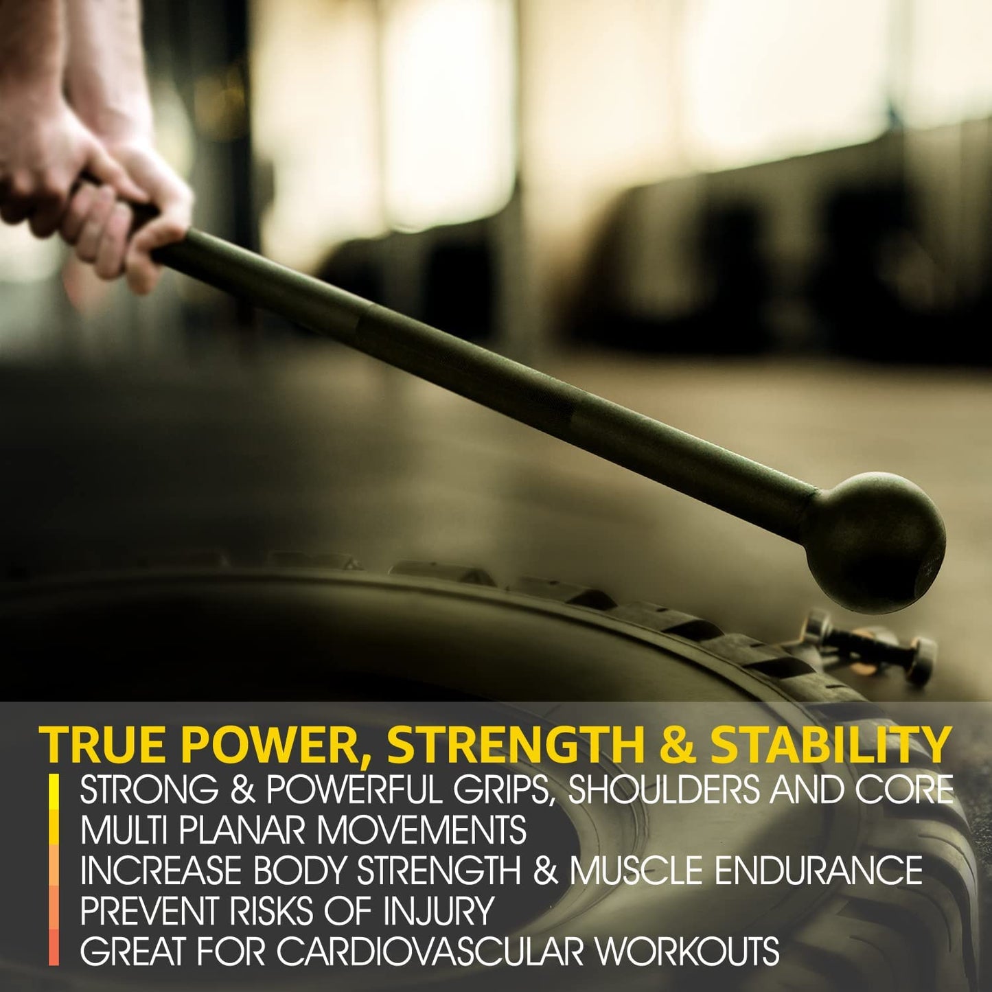 Steel Mace Bell for Strength Training – Full-Body Grip & Forearm Workout