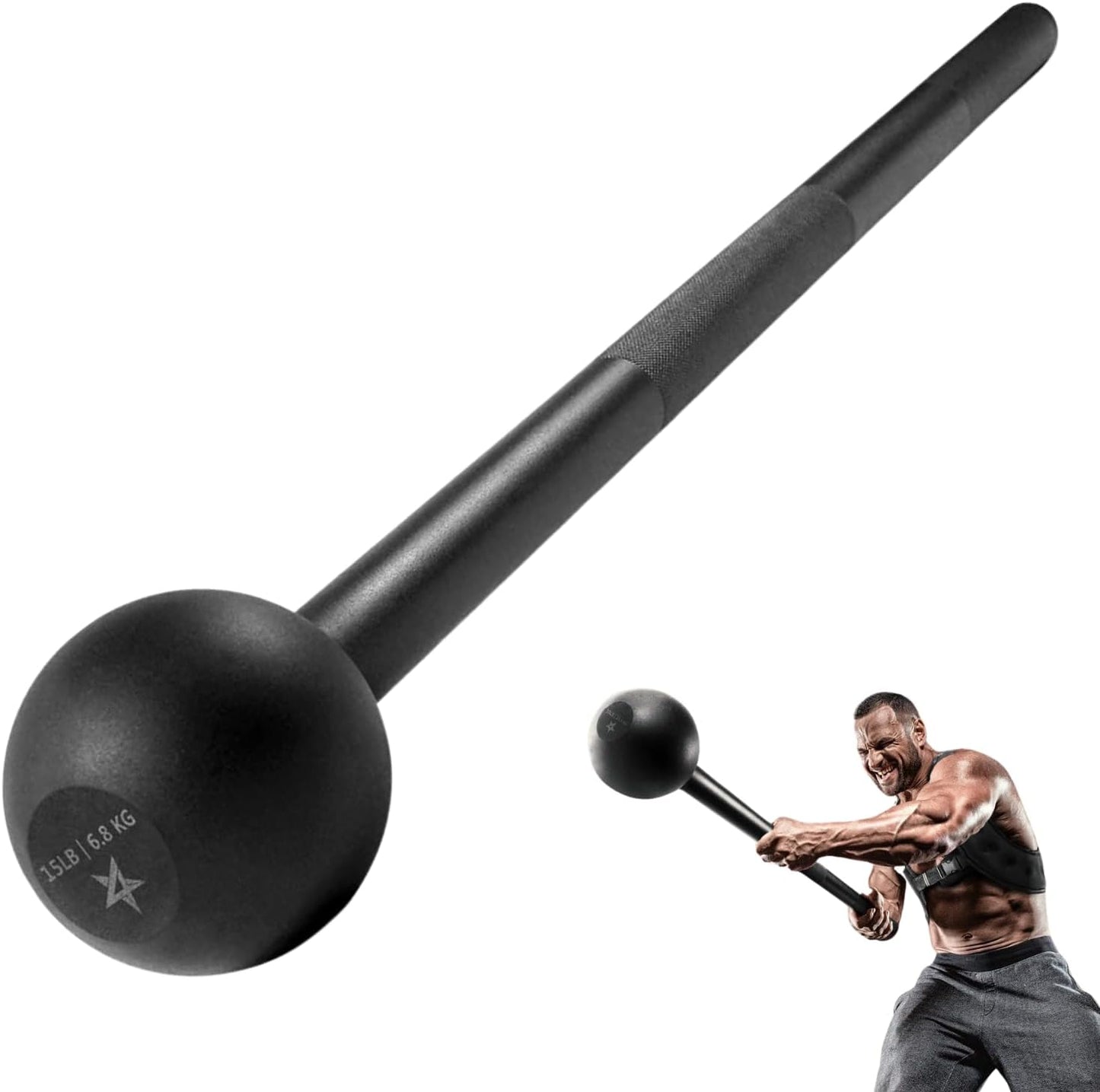 Steel Mace Bell for Strength Training – Full-Body Grip & Forearm Workout