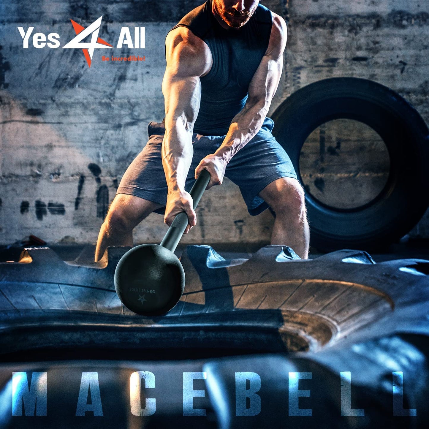 Steel Mace Bell for Strength Training – Full-Body Grip & Forearm Workout