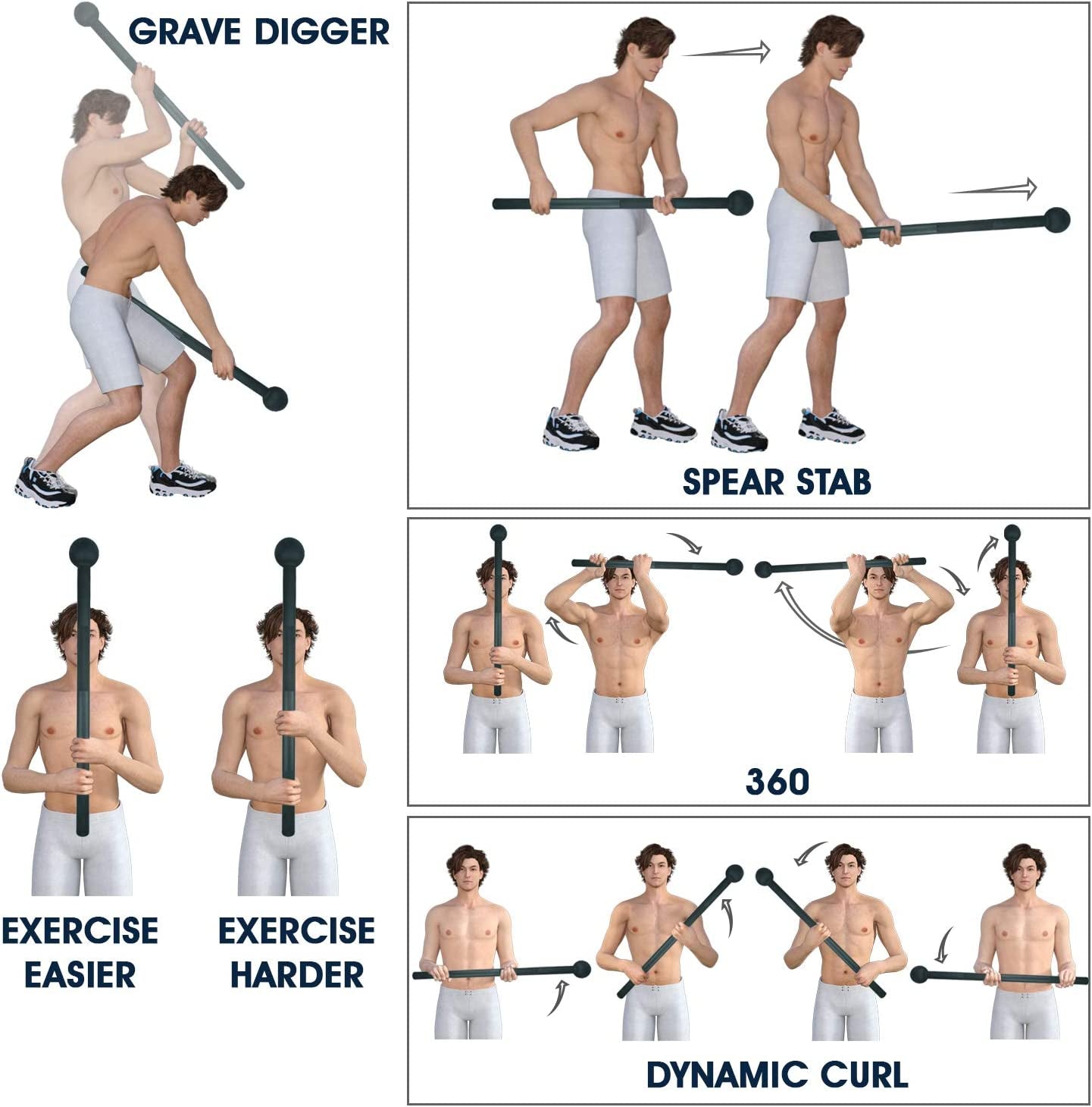 Steel Mace Bell for Strength Training – Full-Body Grip & Forearm Workout